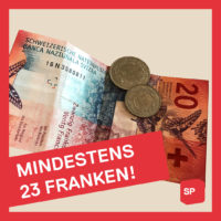 Mindestens 23 Franken!